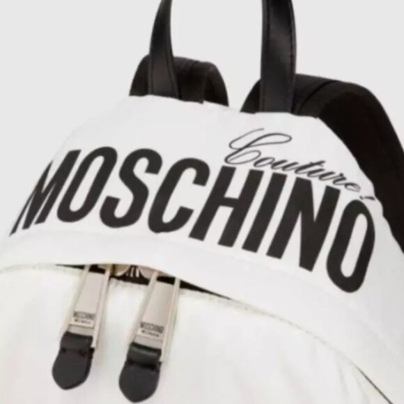SS20 MOSCHINO Couture Jeremy Scott White Pumpkin Face Ghost Backpack Trick/Chic main image 9